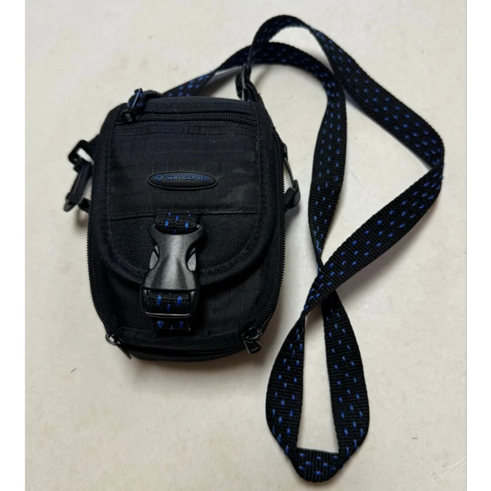 Olympus Stylus SZ-15 Digital Camera Black with Samsonite Case Tested - works